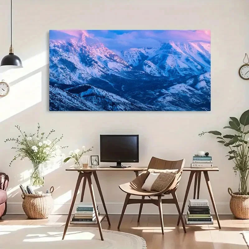 Breathe In The Sunset Salt Lake Wall Art Canvas Office Home Room Framed 120x60cm
