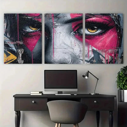 3pcs SUNRA Original Edition Signed Perfect Wall Art Set Canvas Framed 50x70cm - High Quality Print 100% Australian Made Wall Canvas Ready to Hang