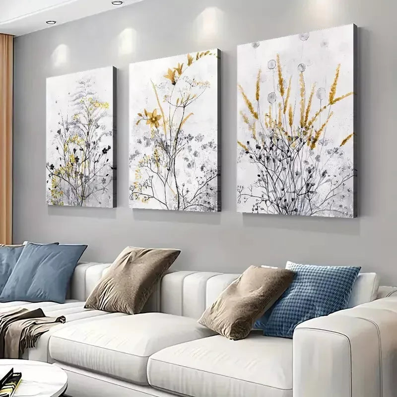 3pcs Bohemian Rustic Farmhouse Canvas Framed 40x60cm - High Quality Print 100% Australian Made Wall Canvas Ready to Hang - Bella Home Decor