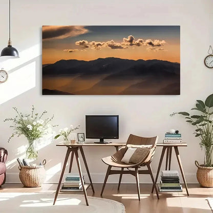 Spring Winter Scenery Decor Wall Art Canvas Office Home Room Framed 120x60cm
