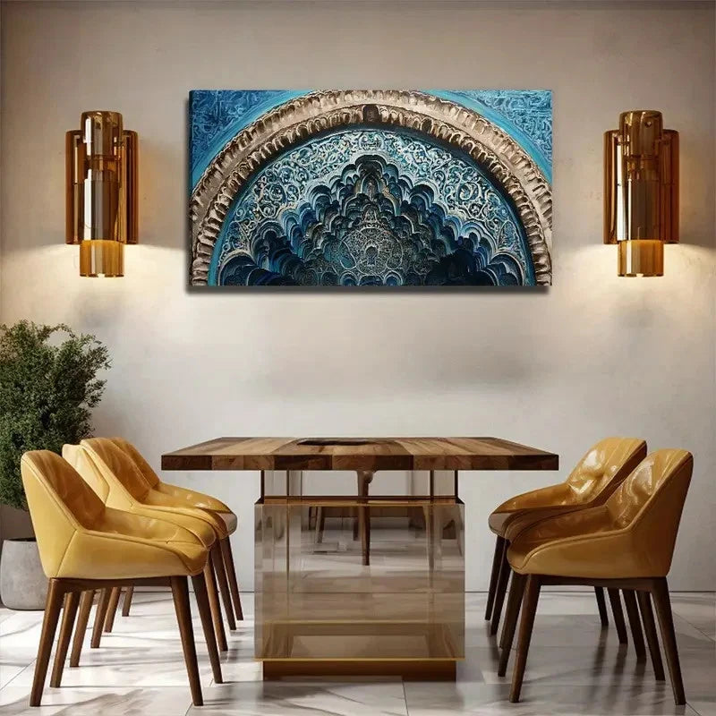 Architectural Flowers Wall Art Canvas Office Home Room Framed 120x60cm
