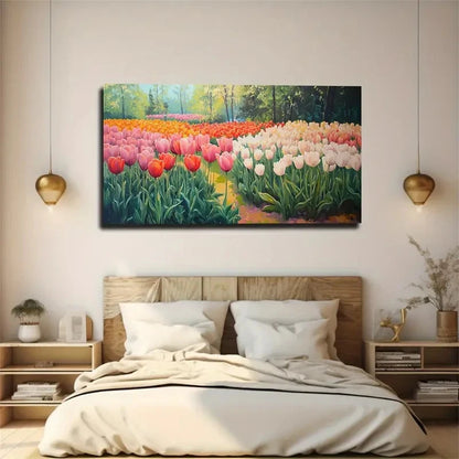 A Winding Path Through The Flow Wall Art Canvas Office Home Room Framed 120x60cm