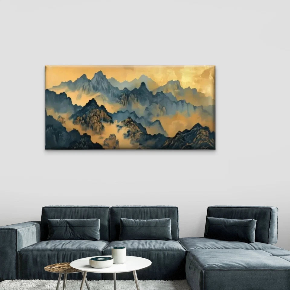 Clouds Sky Abstract Nature Wall Art Canvas Office Home Room Framed 120x60cm