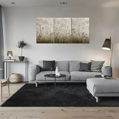 3pcs Modern Abstract Floral Nature Wall Art Canvas Unframed - High Quality Print 100% Australian Made Wall Canvas