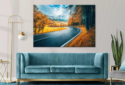 Beautiful Orange Tree Pathway Wall Art Decor 100% Australian Made - Bella Home Decor