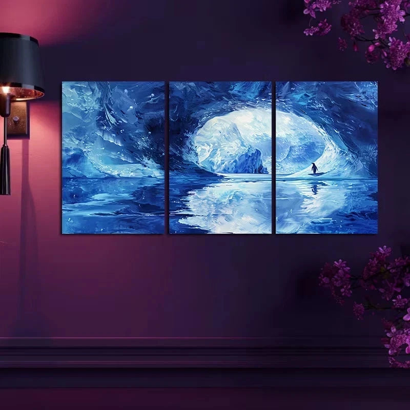 3pcs An Iceberg in The Southern Ocean Metal Print Ready to Hang Art - Bella Home Decor