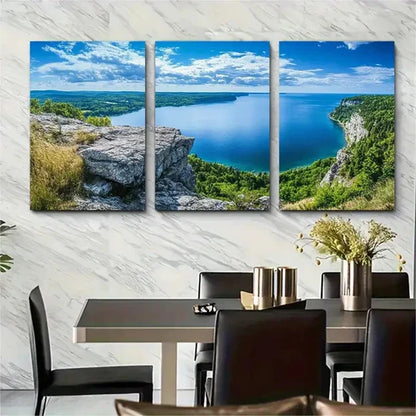 3pcs Wisconsin Lake Country Travel Perfect Wall Art Canvas Unframed - High Quality Print 100% Australian Made Wall Canvas