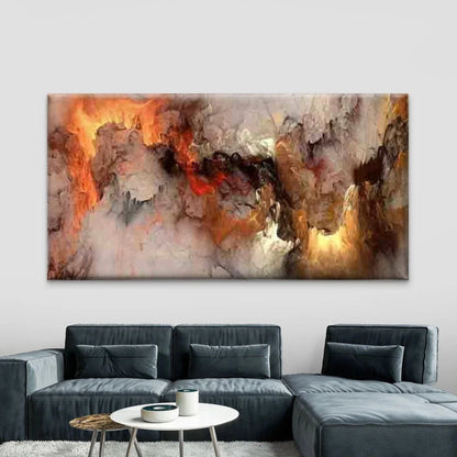 Abstract of Volcanic Lava Wall Art Canvas Office Home Room Framed 120x60cm