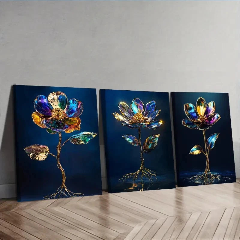 3pcs Deco Modern Contemporary Portrait Wall Art Set Canvas Framed 50x70cm - High Quality Print 100% Australian Made Wall Canvas Ready to Hang - Bella Home Decor