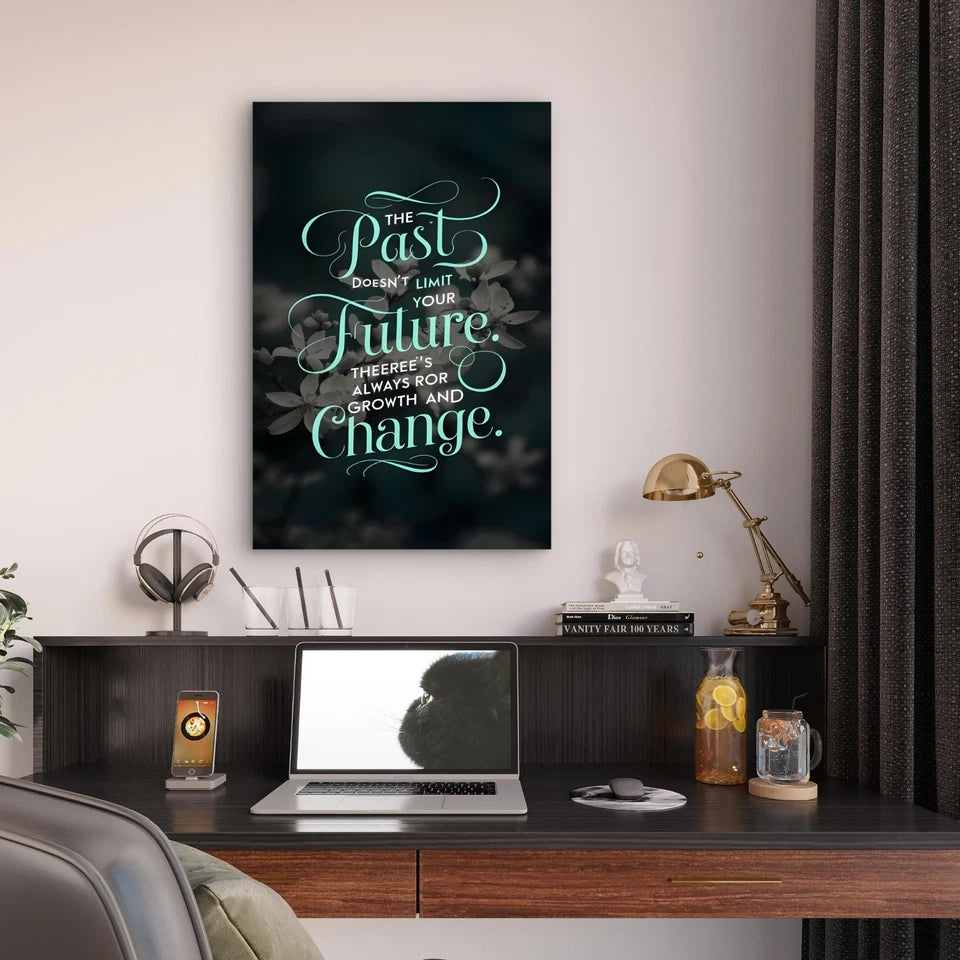 Past Doesn't Limit Your Future 5mm thick Plastic Poster Ready to Hang 90x60cm