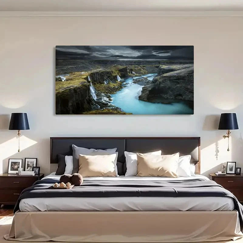 Striking Landscape Decor Wall Art Canvas Office Home Room Framed 120x60cm