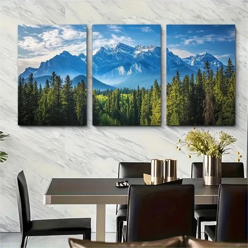 3pcs Banff National Park Decor Perfect Wall Art Set Canvas Framed 50x70cm - High Quality Print 100% Australian Made Wall Canvas Ready to Hang - Bella Home Decor