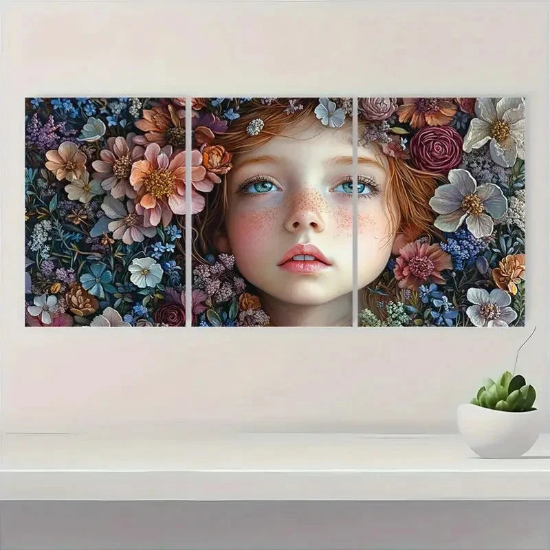3pcs Little Secrets Fine Art Print, Giclee SA    Wall Art Set Canvas Framed 60x90cm - High Quality Print 100% Australian Made Wall Canvas Ready to Hang