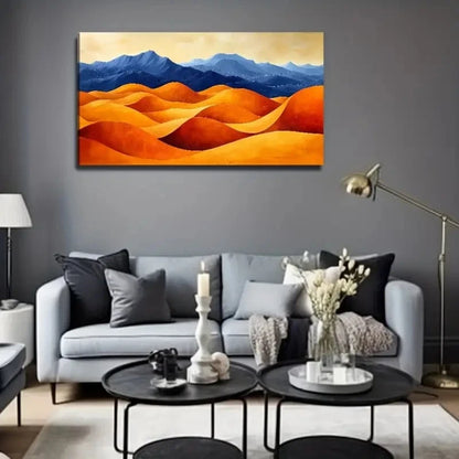 Desert Scene Suitable Wall Art Canvas Office Home Room Framed 120x60cm