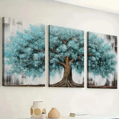 3pcs Tree Of Life Abstract Modern Perfect Wall Art Set Canvas Framed 60x90cm - High Quality Print 100% Australian Made Wall Canvas Ready to Hang - Bella Home Decor