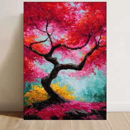 Japanese Maple Tree Autumn Leaves Metal Print Ready to Hang