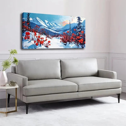 Seasonal Fall & Summer Theme Wall Art Canvas Office Home Room Framed 120x60cm