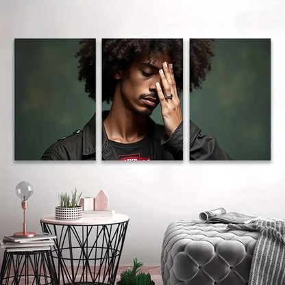 3pcs Men in Africa Are  Wall Art Set Canvas Framed 40x60cm - High Quality Print 100% Australian Made Wall Canvas Ready to Hang - Bella Home Decor
