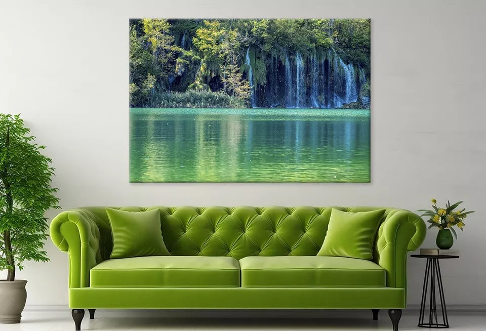 Plitvice Lakes National park   Wall Art Decor 100% Australian Made - Bella Home Decor