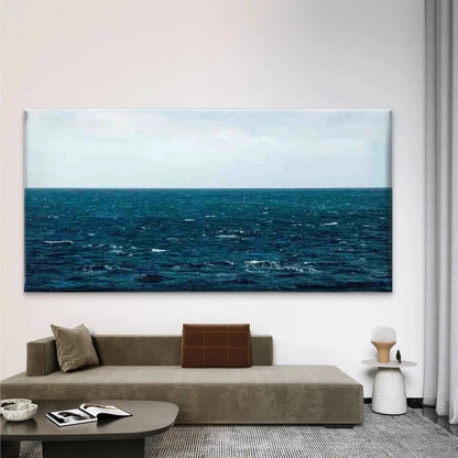 Sea View Painting Wall Art Canvas Office Home Room Framed 120x60cm