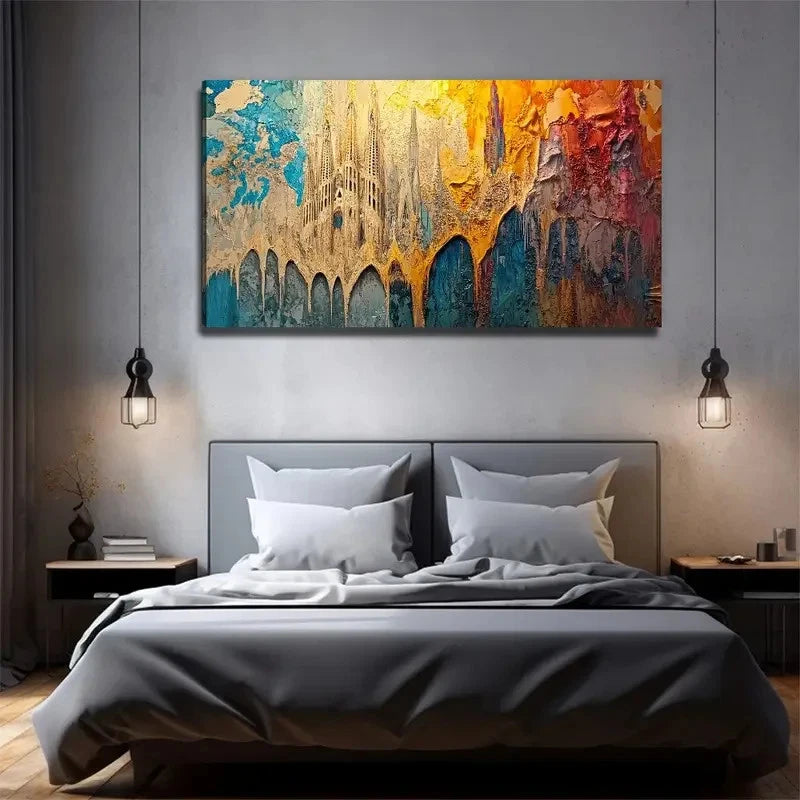 Abstract Design Decorative Wall Art Canvas Office Home Room Framed 120x60cm