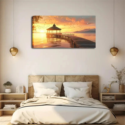 A Beautiful Natural Landscape Wall Art Canvas Office Home Room Framed 120x60cm - Bella Home Decor