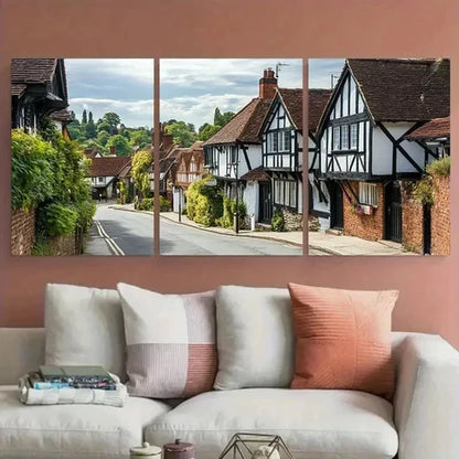 3pcs High Wycombe Buckinghamshire Wall Art Canvas Unframed - High Quality Print 100% Australian Made Wall Canvas