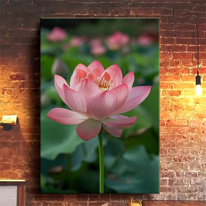Pink for Lotus in Full Bloom 60x90cm Metal Print Ready to Hang