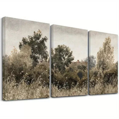 3pcs Framed Landscape Wall Art Set - Modern Brown Tree Canvas Framed 60x90cm - High Quality Print 100% Australian Made Wall Canvas Ready to Hang