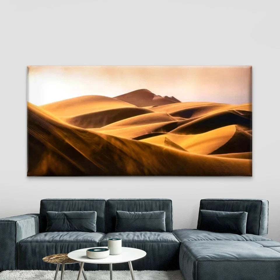 Namibia Sand Dunes Wall Art Canvas Office Home Room Framed 120x60cm