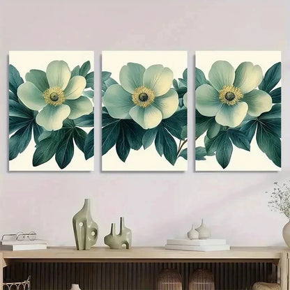 3pcs Mid-Century Modern Design Perfect Wall Art Set Canvas Framed 50x70cm - High Quality Print 100% Australian Made Wall Canvas Ready to Hang