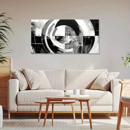 Classic Contemporary Retro Wall Art Canvas Office Home Room Framed 120x60cm