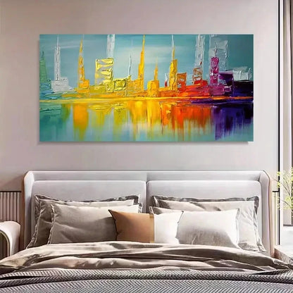 Contemporary Classic Retro Styl Wall Art Canvas Office Home Room Framed 120x60cm