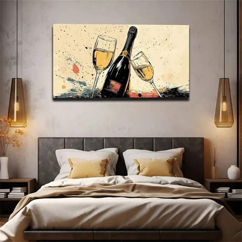 Colorful Splash Patterns Wall Art Canvas Office Home Room Framed 120x60cm