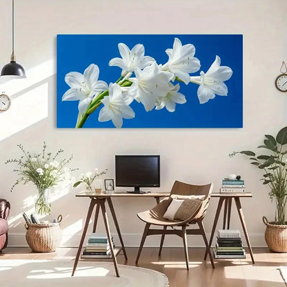 Nature-Inspired Spring Flowers Wall Art Canvas Office Home Room Framed 120x60cm - Bella Home Decor