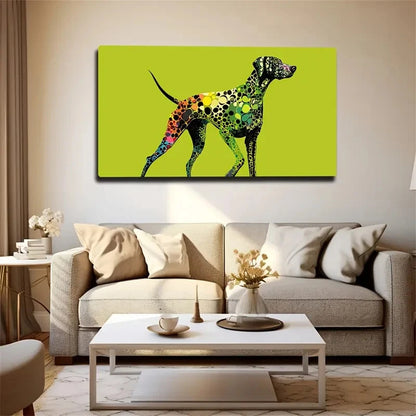 Lime Green Background Decor Wall Art Canvas Office Home Room Framed 120x60cm