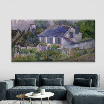 Countryside Cottage Landscape Wall Art Canvas Office Home Room Framed 120x60cm
