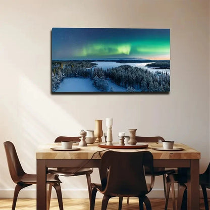 Snowy Mountains Ideal Wall Art Canvas Office Home Room Framed 120x60cm