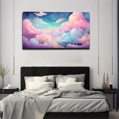 Profound Clouds Of Artistic Wall Art Canvas Office Home Room Framed 120x60cm