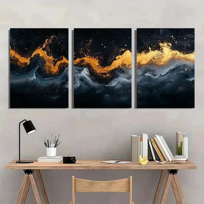 3pcs White Abstract Texture Abstract Wall Art Set Canvas Unframed - High Quality Print 100% Australian Made Wall Canvas