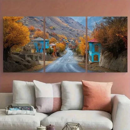 3pcs Traditional Wooden Afghanistan Perfect Wall Art Canvas Unframed – High Quality Print 100% Australian Made Wall Canvas
