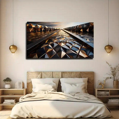 Abstract Road Wall Art Canvas Office Home Room Framed 120x60cm