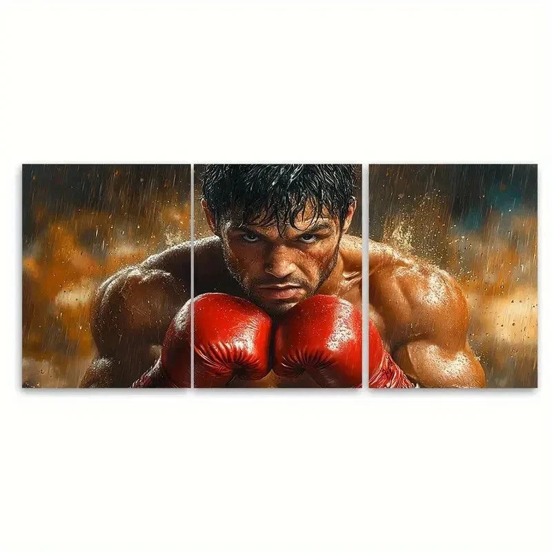3pcs Action Scenes with Dramatic WT Wall Art Set Canvas Framed 50x70cm - High Quality Print 100% Australian Made Wall Canvas Ready to Hang - Bella Home Decor