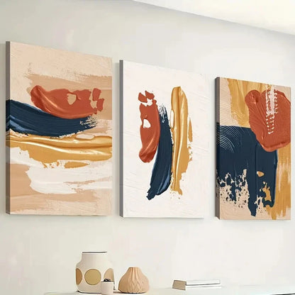 3pcs Vibrant Colorful Modern Abstract Perfect Wall Art Set Canvas Framed 40x60cm - High Quality Print 100% Australian Made Wall Canvas Ready to Hang - Bella Home Decor