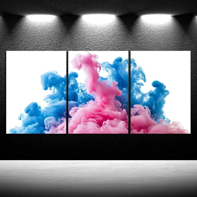 3pcs Modern Abstract Beautiful Lines Metal Print Ready to Hang Art - Bella Home Decor