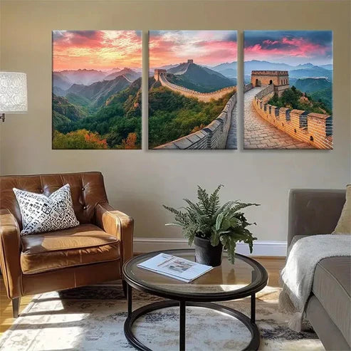 3pcs Breathtaking Views of the Iconic Perfect Wall Art Set Canvas Unframed - High Quality Print 100% Australian Made Wall Canvas - Bella Home Decor
