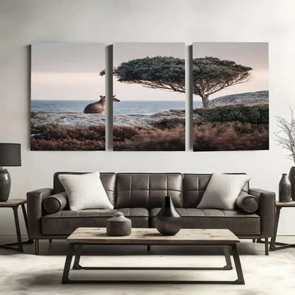 3pcs Kangaroo Island Reserve in Australia   Wall Art Set Canvas Framed 60x90cm - High Quality Print 100% Australian Made Wall Canvas Ready to Hang