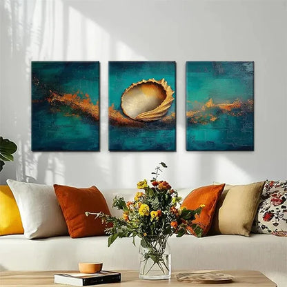 3pcs Ocean-Inspired Abstract Modern Perfect Wall Art Canvas Unframed - High Quality Print 100% Australian Made Wall Canvas