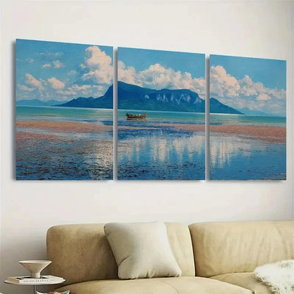 3pcs Bako National Park Travel, Malaysia Wall Art Set Canvas Framed 40x60cm - High Quality Print 100% Australian Made Wall Canvas Ready to Hang - Bella Home Decor