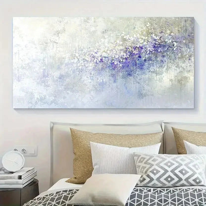 Abstract Wisteria Flower Hook Wall Art Canvas Office Home Room Framed 120x60cm